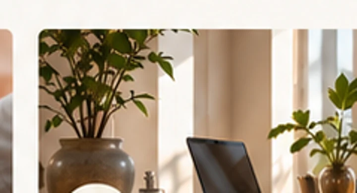 Arbeitsplatz mit Laptop